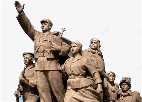 革命战士雕塑图片
