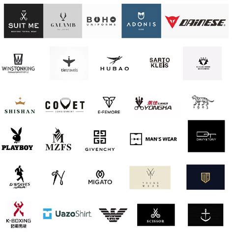韩国品牌衣服logo大全
