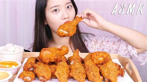 韩国小姐姐吃炸鸡