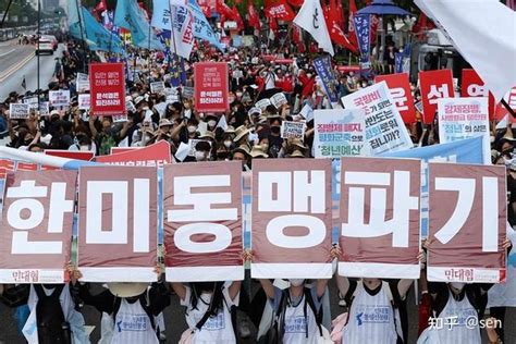 韩国首尔爆发反美集会知乎