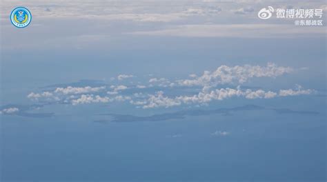 飞行员俯瞰澎湖列岛位置