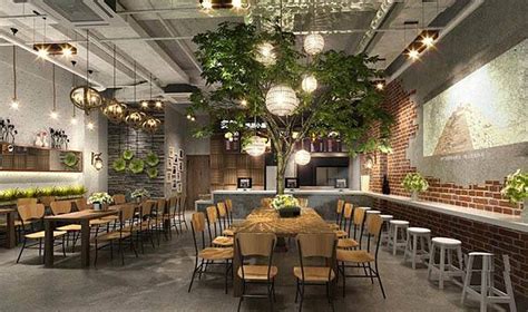 餐厅绿植主题装修风格