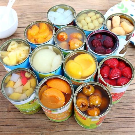 12种水果罐头
