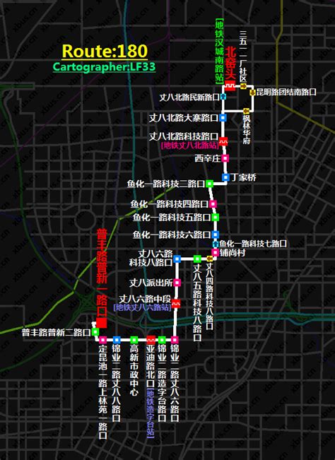 169路公交车路线图