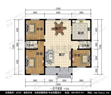 170平米房子户型图
