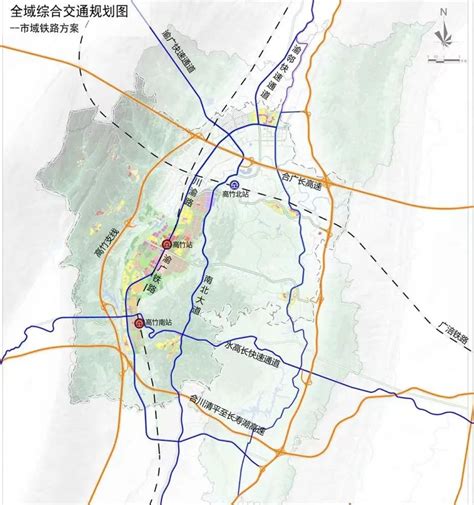 2022川渝高竹新区交通规划图