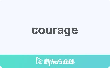 courage 是什么意思英文