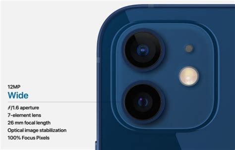 iphone12摄像头传感器尺寸
