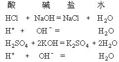 naoh的离子方程式