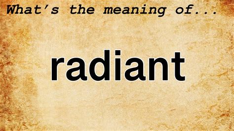 radiantdefinition