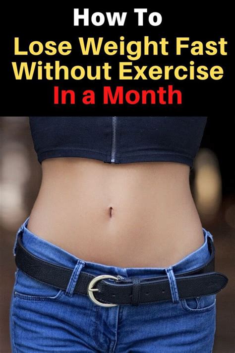 without exercise lose weight